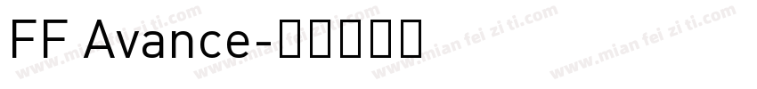 FF Avance字体转换